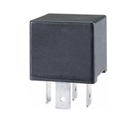 HELLA 4Ra 007 791-011 Relais, Courant De Travail - 12V - 4Pôle - Schéma De Câblage: S2 - Fiche: B - Relais À Courant De Travail - Couleur: Noir - Sans Fixation