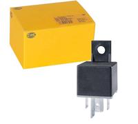 HELLA 4Ra 007 793-041 Relais, Courant De Travail - 12V - 4Pôle - Schéma De Câblage: S2 - Fiche: B3 - Relais De Puissance - Couleur: Noir - Avec Support