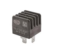 HELLA 4Ra 931 774-031 Relais, Courant De Travail - 12V - 4Pôle - Schéma De Câblage: Ssr - Fiche: B - Relais À Courant De Travail - À Pulsations Contrôlées - Couleur: Noir - Sans Fixation