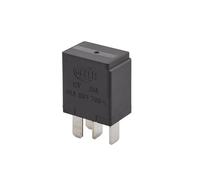 HELLA 4Ra 933 766-111 Relais, Courant De Travail - 12V - 4Pôle - Schéma De Câblage: S2 - Fiche: C - Relais À Courant De Travail - Couleur: Noir - Sans Fixation