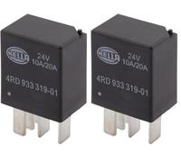 HELLA 4Rd 933 319-011 Relais, Courant De Travail - 24V - 5Pôle - Relais Inverseurs (Lot de 2)