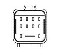 HELLA 4RV 008 188-461 Appareil de commande, temps de préchauffage - 12V - 9pôle - capable à l'incandescence résiduelle - Nombre de cylindres: 4