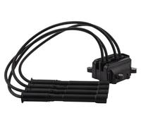 HELLA 5Da 358 000-581 Bobine D'Allumage - 12V - 4Pôle - Y Compris Câbles Connecteurs Bobine D'Allumage/Bloc Bobine - Vissé