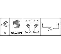 HELLA 6DF007669-001 Interrupteur des feux de freins