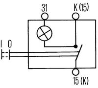 Hella 6ED 004 778-011 Interrupteur - S05 - Zugbetätigung - 12/24V -