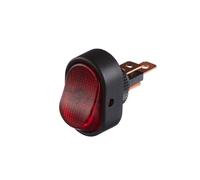 HELLA Interrupteur - Commande de basculement - Nombre de connexions: 3 - vissé - Relais inverseurs - Alésage-Ø: 12mm - Éclairage de l'interrupteur: rouge - 6EH 007 946-011