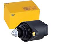 HELLA 6NW 358 192-021 Contrôle de ralenti, alimentation en air - 12V - 4pôle - vissé - électrique - Nombre de trous de fixation: 2 - avec joints