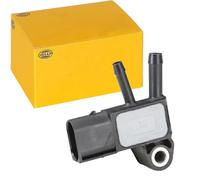 Hella Capteur de pression des gaz d'échappement 6PP 009 409-171 – 3 pôles, vissé