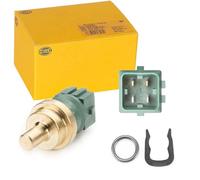 HELLA 6Pt 009 107-541 Sonde De Température, Liquide De Refroidissement - 12V - 4Pôle - Inséré - Avec Joint D'Étanchéite - Avec Anneau De Freinage
