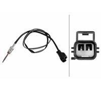 HELLA 6PT 010 376-581 Capteur, température des gaz - 2pôle - vissé - Câble: 835mm