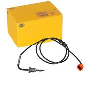 HELLA 6PT 010 376-611 Capteur, température des gaz - 2pôle - vissé - Câble: 1060mm