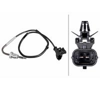 HELLA 6PT 010 376-731 Capteur, température des gaz - 2pôle - vissé - Câble: 480mm