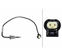 HELLA 6PT 010 376-811 Capteur, température des gaz - 2pôle - vissé - Câble: 320mm