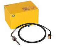 HELLA 6PT 010 376-871 Capteur, température des gaz - 2pôle - vissé - Câble: 670mm