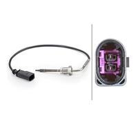 HELLA 6Pt 014 494-071 Capteur, Température Des Gaz - 2Pôle - Vissé - Câble: 350Mm