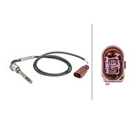 HELLA 6Pt 358 181-321 Capteur, Température Des Gaz - 2Pôle - Vissé - Câble: 650Mm