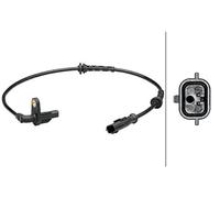 HELLA 6Pu 012 679-101 Capteur, Vitesse De Roue - 2Pôle - Arrière - Câble: 510Mm