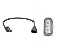 HELLA 6Pu 013 122-881 Capteur D'Angle, Vilebrequin - 3Pôle - Câble: 350Mm | Compatible avec: SEAT CORDOBA, IBIZA III, SKODA FABIA II, FABIA II Combi, ROOMSTER, VW POLO, POLO IV Stufenheck