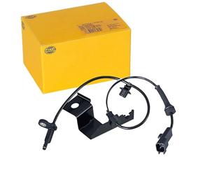 HELLA 6PU 358 217-341 Capteur, vitesse de roue - 2pôle - Câble: 521mm - avec clips de fixation sur le câble