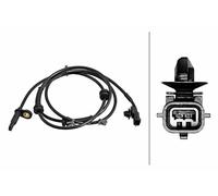 HELLA 6PU 358 218-331 Capteur, vitesse de roue - 2pôle - Essieu avant - Câble: 1400mm