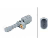 Hella Capteur de vitesse de roue 6PU 012 806-371 – 2 pôles, essieu arrière, 75 mm
