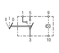 HELLA 6Rh 007 832-341 Interrupteur - Commande De Basculement - Vers° D'Équip.: Ii-I-0 - Nombre De Connexions: 5