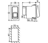 HELLA 6RH 007 832-351 Interrupteur