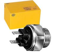 HELLA 6ZT 007 800-031 Interrupteur de température, ventilateur de radiateur - 12V - 2pôle - Fiche plate - vissé - Relais à courant de travail
