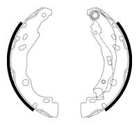 HELLA 8Db 355 020-081 Jeu De Mâchoires De Frein - H1780 | Compatible avec: CITROËN C3 II, C3 II Kasten/Schrägheck, C3 III, C3 III Van, C4 CACTUS, C4 CACTUS Van, C-ELYSEE, DS3