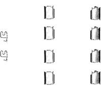 HELLA 8Dz 355 202-791 Kit D'Accessoires, Plaquette De Frein À Disque K0119 | Compatible avec: CHRYSLER GRAND VOYAGER V, DODGE JOURNEY, FIAT FREEMONT, JEEP CHEROKEE, WRANGLER III, WRANGLER IV