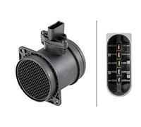 Hella Débitmètre de masse d'air 8Et 358 095-401 – 5 pôles, tubulure, sans joint d'étanchéité