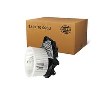 HELLA 8EW 366 400-081 Pulseur d'air habitacle - 12V - 180W - pour véhicules avec climatisateur automatique - Ø: 148mm - avec régulateur intégré