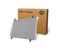 HELLA 8FC 366 221-001 Condenseur, climatisation | Tubes de refroidissement en parallèle - Aluminium - avec joints - avec déshydrateur