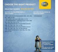 HELLA 8FK 366 201-001 Compresseur, climatisation - SD7V16-12V - R 134a - PAG 46-135ml - avec embrayage magnétique/avec bague d'étanchéité/avec huile compresseur-PAG