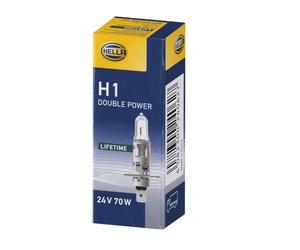HELLA 8GH 002 089-491 Halogène Ampoule - H1 | Heavy Duty Expert Longer lifetime, vibration resistant - 24V - 70W - Type de culot de l’ampoule: P14.5s - Boîte - Quantité: 1