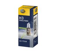 HELLA 8GH 002 090-471 Halogène Ampoule - H3 - Heavy Duty Expert Longer lifetime, vibration resistant - 24V - 70W - Type de culot de l’ampoule: PK22s - Boîte - Quantité: 1