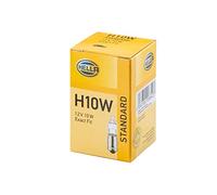HELLA 8GH 002 473-191 Ampoule - H10W - Standard - 12V - 10W - Type de culot: BA9s - Boîte - Quantité: 10