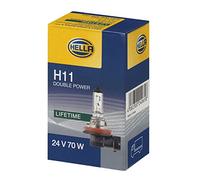 HELLA Halogène Ampoule - H11 - Heavy Duty Expert - 24V - 70W - Type de culot de l’ampoule: PGJ19-2 - Boîte - Quantité: 1 - 8GH 008 358-251