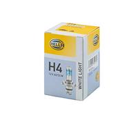 HELLA 8Gj 223 498-121 Ampoule - H4 - White Light Up To 4200 Kelvin - 12V - 60/55W - Type De Culot: P43T-38 - Boîte - Quantité: 1