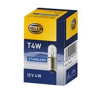 HELLA 8GP 002 067-121 Ampoule - T4W - Standard - 12V - 4W - Type de culot: BA9s - Boîte - Quantité: 10