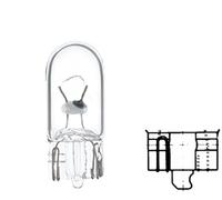 HELLA 8GP 003 594-241 Ampoule - W3W - Heavy Duty - 24V - 3W - Type de culot: W2,1x9,5d - Boîte - Quantité: 10