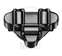 HELLA 8JA 001 914-011 Fiche - 3pôle - H4/R2 (Bilux) - avec tresse de métallisation - Câble: 130mm - triangulaire