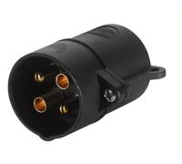 HELLA 8Ja 001 920-011 Fiche - 24V - 4Pôle - Fiche: Type De Vis - Noir