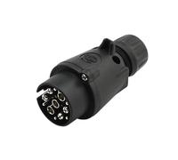 HELLA Fiche - 12V - 7pôle - Fiche: Type de vis - Longueur: 95mm - noir - Quantité: 1 - 8JA 005 951-061