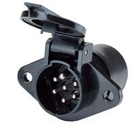 HELLA 8JB 008 085-021 Prise - 24V - 7pôle - Fiche: Fiche plate - Matière plastique - DIN/ISO: 1185