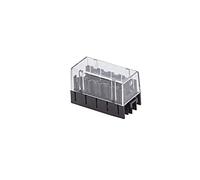 HELLA 8JD 005 993-021 Boîte à fusibles - 5pôle - ATO - 15A - Fiche: Contact mâle à souder - Fiche: 10 x axial 2,2