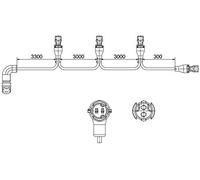 HELLA 8Kb 340 820-411 Ligne De Rattachement, Feu Latéral - Easyconn
