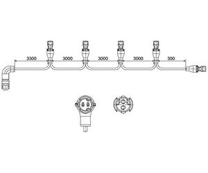 HELLA 8Kb 340 820-421 Ligne De Rattachement, Feu Latéral - Easyconn