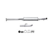 HELLA 8LB 366 022-621 Silencieux avant - Easy2Fit® Kit - avant - à deux pièces - Kit avec pièces d'assemblage - pour p.e. SKODA FELICIA I