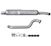 HELLA 8LC 366 024-671 Silencieux central - Easy2Fit® Kit - centre - à deux pièces - Kit avec pièces d'assemblage